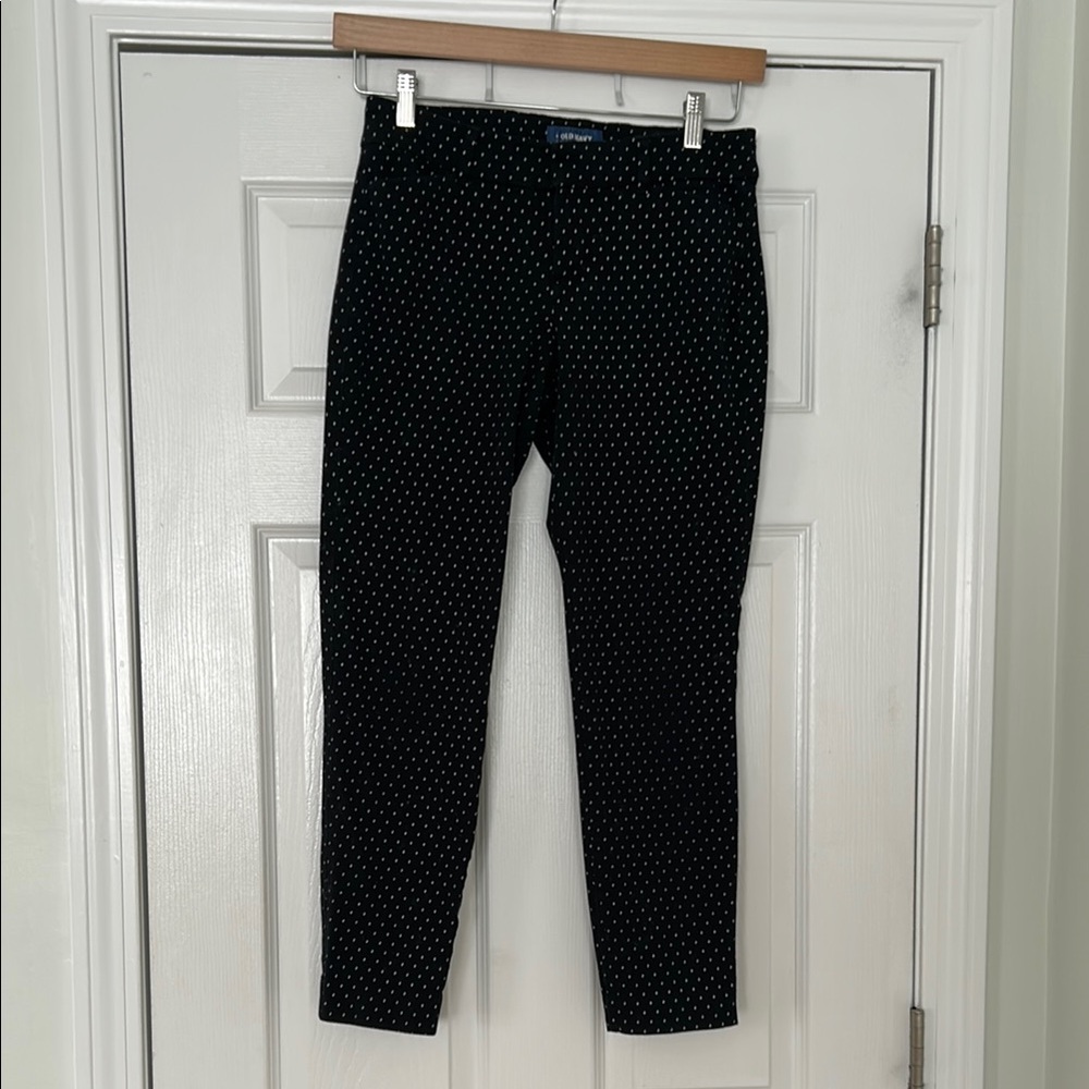 Old Navy Black Polka Dot pants